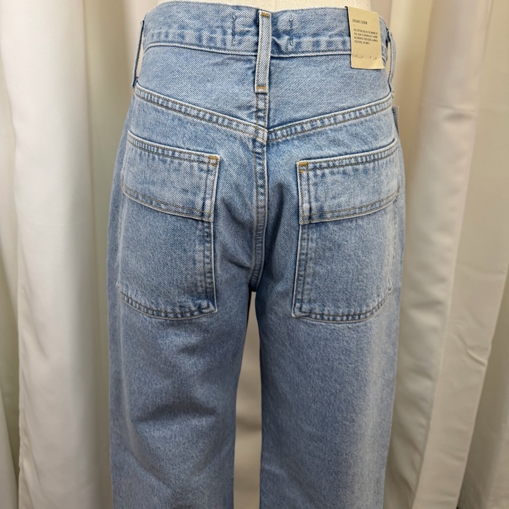 NWT AGOLDE ‘Cooper’ Cargo Jeans in “Rank” Wash Size 24 - Picture 9 of 16